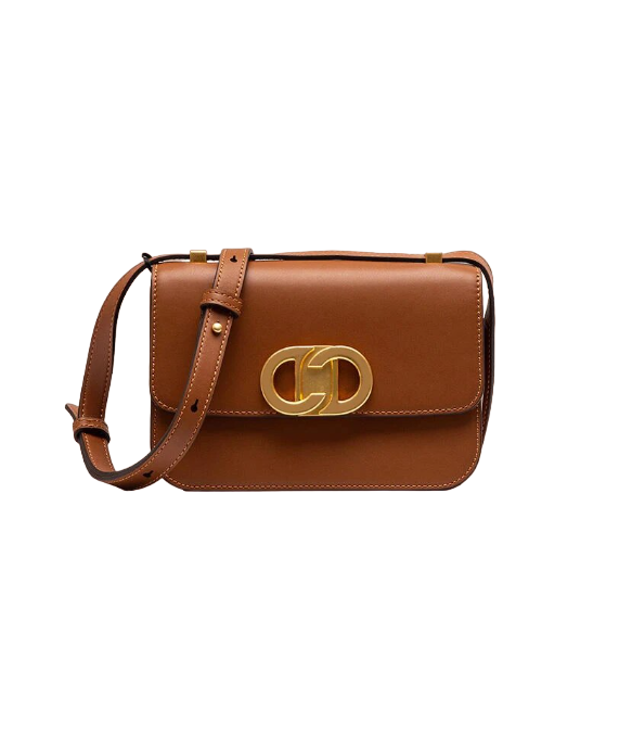 Mini Blondie Shoulder Bag Brown Leather