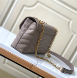 Mini Handbag New Wave Chain Bag CM Taupe Leather