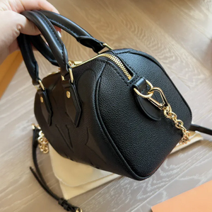 Mini Handbag Papillon Bb Black Leather Handbag