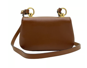 Mini Blondie Shoulder Bag Brown Leather