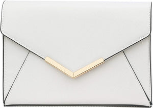 Leather Evening Envelope Clutch