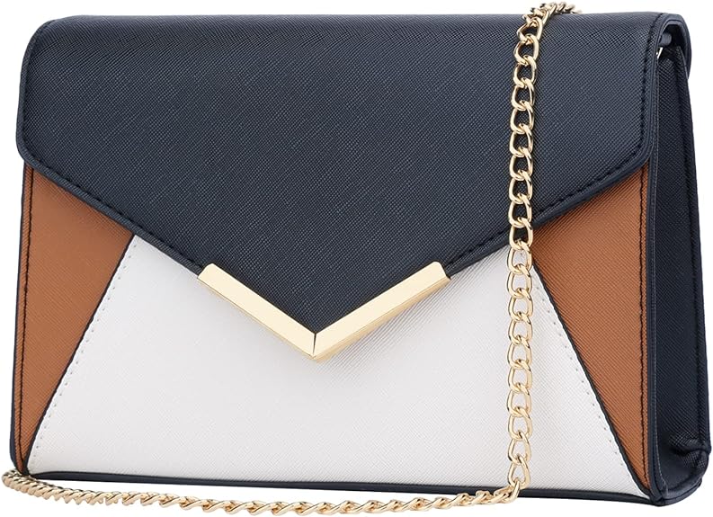 Leather Evening Envelope Clutch