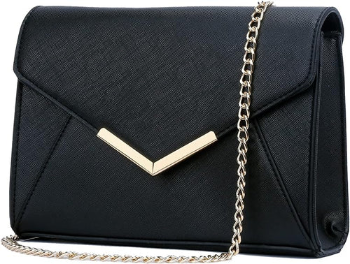 Leather Evening Envelope Clutch